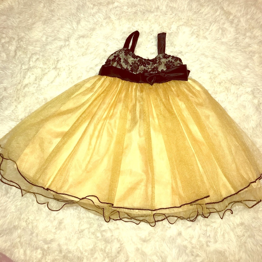 CHIC BABY | Gold/Black Formal Dress